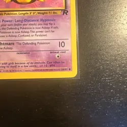 Pokemon Drowzee TCG Team Rocket WOTC Vintage Card 54/82 NM - Image 4