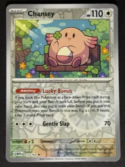 Chansey #113/165 Reverse Holo SV: Scarlet & Violet 151 Pokemon Card TCG - Image 1