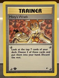 Misty’s Wrath - Pokemon Gym Heroes 114/132 - Uncommon - 1st Edition - NM/LP - Image 1