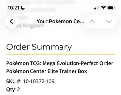 Pokemon TCG - Mega Evolution-Perfect Order - x1 Sealed Pokemon Center ETB - Image 4