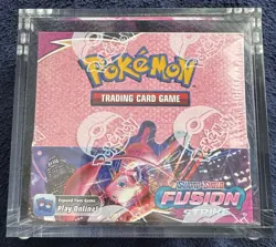 Pokemon Sword & Shield: Fusion Strike Booster Box "Case Fresh" In Acrylic Case - Image 1