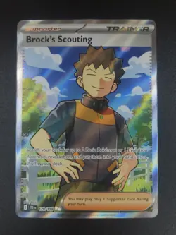 Brock's Scouting 179/159 Journey Together Ultra Rare Supporter Pokemon Card - Image 1