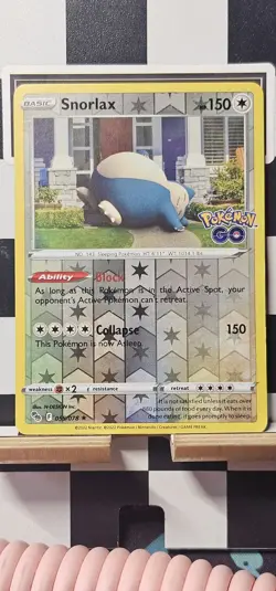 Snorlax 055/078 Pokemon Go Holo Rare Reverse Holofoil -NM/LP - Image 1
