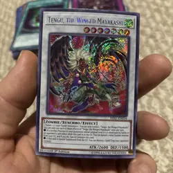 Yu-Gi-Oh Tengu, the Winged Mayakashi HISU-EN034 Secret Rare 1st Edition - Image 1