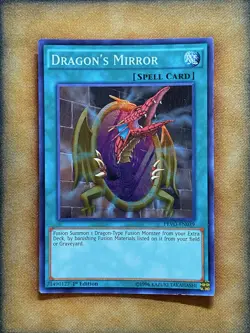 Yugioh Dragon’s Mirror PEVO-EN039 Super Rare 1st Ed MP - Image 1