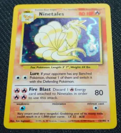 Ninetales 12/102 Holo Rare Unlimited Base Set 1999 - Pokemon Card TCG (NM) - Image 3
