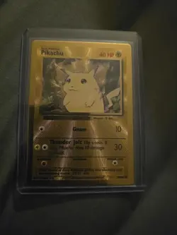 Pokemon TCG Celebrations Pikachu Gold Metal Card 58/102 - Image 1