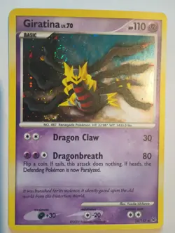 Pokemon Giratina Lv.70 Holo Rare Platinum Basic Card 28/127 HP 110 2009 - Image 1