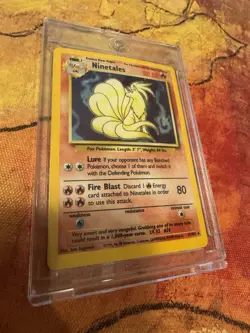 Ninetales WOTC Holo MP – Vintage Pokemon Card 1999 Base Set - Image 1