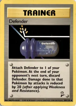 Defender 109/130 Base Set 2 Pokemon Card TCG - Image 1