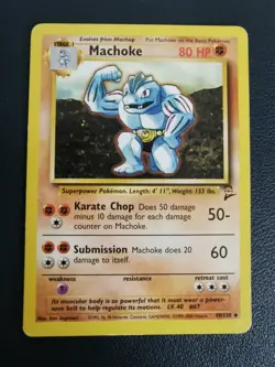 Pokemon Card Machoke 49/130 Base Set 2 Uncommon WOTC - Image 1