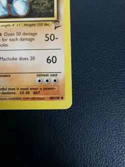 Pokemon Card Machoke 49/130 Base Set 2 Uncommon WOTC - Image 5