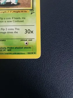 Pokemon Card Nidorina 53/130 Base Set 2 Uncommon WOTC - Image 5