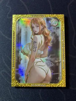 Bikini Nami Diamond Card Metal Beautiful Waifu Doujin Case Prize One Piece - Image 1