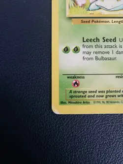 Pokemon Card Bulbasaur 67/130 Base Set 2 Common WOTC - Image 4