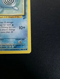 Pokemon Card Poliwag 88/130 Base Set 2 Common WOTC - Image 5