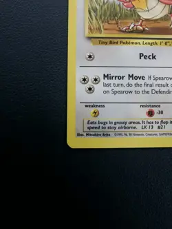 Pokemon Card Spearow 92/130 Base Set 2 Common WOTC - Image 4