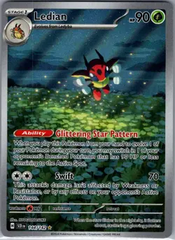 Ledian 144/142 SV07: Stellar Crown - Pokemon Card - NM - Image 1