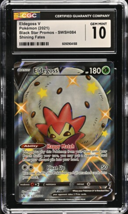 Pokemon CGC Gem Mint 10 Eldegoss V SWSH084 SWSH: Sword & Shield Promo Cards Holo - Image 1