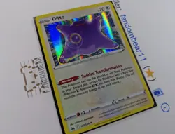 Ditto HOLO RARE card 107/159 Sword & Shield Crown Zenith 2023 Pokemon TCG - Image 3