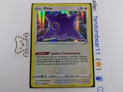 Ditto HOLO RARE card 107/159 Sword & Shield Crown Zenith 2023 Pokemon TCG - Image 5