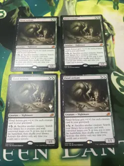 Mtg Fiend Artisan Ikoria: Lair of Behemoths Regular x4 Playset - Image 1