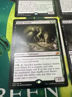 Mtg Fiend Artisan Ikoria: Lair of Behemoths Regular x4 Playset - Image 2