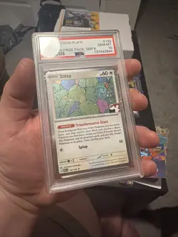 Pokemon TCG Ditto 132/165 Prize Pack Series 6 Cosmos Holo Stamped PSA 10 LOW POP - Image 2