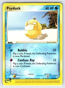 Psyduck 44/95 2004 EX Team Magma Vs. Team Aqua Pokemon Card TCG Common - Lp - Image 1