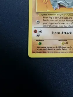 Pokemon Card Rhyhorn 90/130 Base Set 2 Common WOTC - Image 4