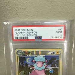 2011 Pokemon Call Of Legends #43 Flaaffy - Rev. Foil PSA 9 - Image 2
