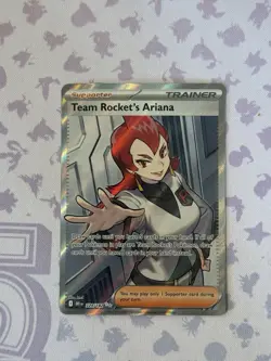 Pokemon TCG Team Rocket's Ariana 224/182 SV Destined Rivals NM - Image 1