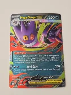 Pokemon TCG Mega Gengar EX 056/094 Phantasmal Flames Ultra Rare Holo - Image 1