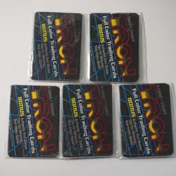 Tron Full Color Trading Cards Bonus Authentic Sticker 1981 Walt Disney (5 Packs) - Image 1