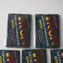 Tron Full Color Trading Cards Bonus Authentic Sticker 1981 Walt Disney (5 Packs) - Image 2