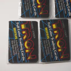 Tron Full Color Trading Cards Bonus Authentic Sticker 1981 Walt Disney (5 Packs) - Image 4