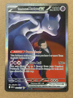 Pokemon TCG Ascended Heroes Team Rockets Mewtwo EX SIR 281/217 - Image 1