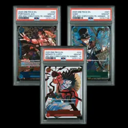 PSA 10 One Piece 3rd Anniversary Winner 3 Brothers Sequential (Ace, Sabo, Luffy) - Image 1