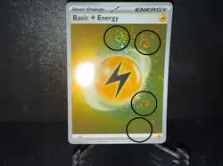 Basic Lightning Energy 2023 Pokemon 004 Cosmos Holo Rare FIVE SWIRL Card NM+🌀 - Image 2