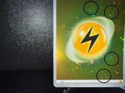 Basic Lightning Energy 2023 Pokemon 004 Cosmos Holo Rare FIVE SWIRL Card NM+🌀 - Image 4