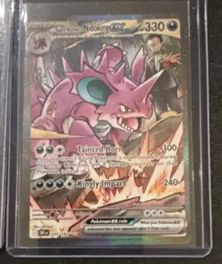 Pokemon TCG - Nidoking, Team Rocket Nidoking SIR & 151 - Holo English 2 Card Lot - Image 3