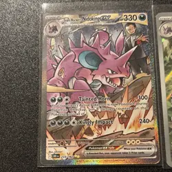 Pokemon TCG - Nidoking, Team Rocket Nidoking SIR & 151 - Holo English 2 Card Lot - Image 4