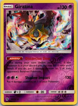 Giratina 97/214 Lost Thunder Reverse Holo NM Pokemon Card English - Image 1