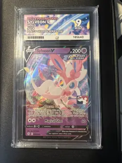 Sylveon V Pokemon Prize Pack Series 1 Promo Pokemon Card Ace 9 Play Stamp - Image 1