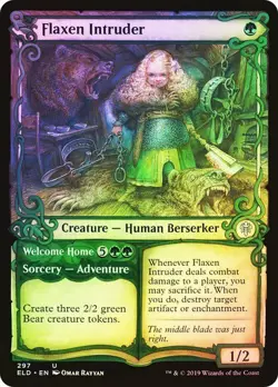 MTG - Flaxen Intruder - Showcase Foil - Throne of Eldraine - Magic the Gathering - Image 1