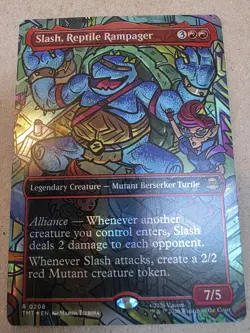 Slash, Reptile Rampager - (Borderless) Teenage Mutant Ninja Turtles Foil - Mtg - Image 1