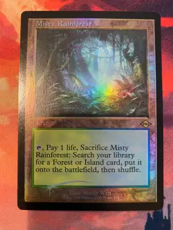 MTG Modern Horizons 2 Misty Rainforest Retro Frame Foil - Image 1