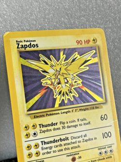 Zapdos Rare Holo 16/102 Base Set 1999 WOTC Pokemon TCG Vintage LP - Image 2