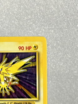 Zapdos Rare Holo 16/102 Base Set 1999 WOTC Pokemon TCG Vintage LP - Image 3