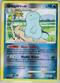 Quagsire 60/132 Reverse Holo Secret Wonders - Pokemon Card - NM - Image 1